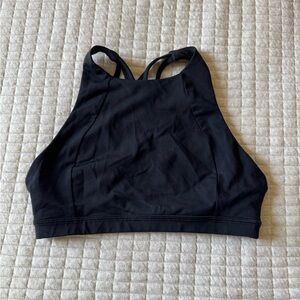 Lululemon Athletica Black High-Neck Sports Bra
